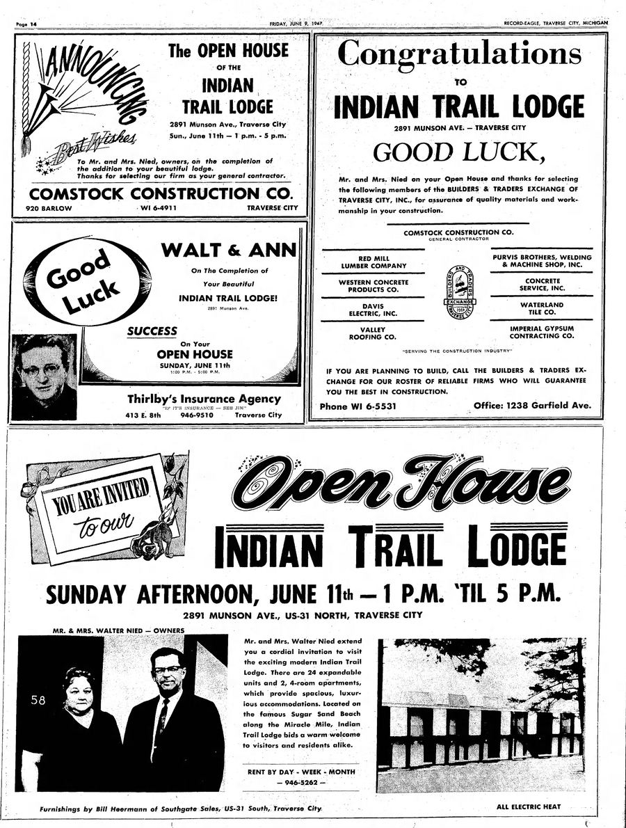 Indian Trail Lodge - June 9 1967 Grand Opening Of 2891 (newer photo)